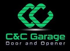 The official logo for C & C Garage Door and Opener in Jefferson, GA.