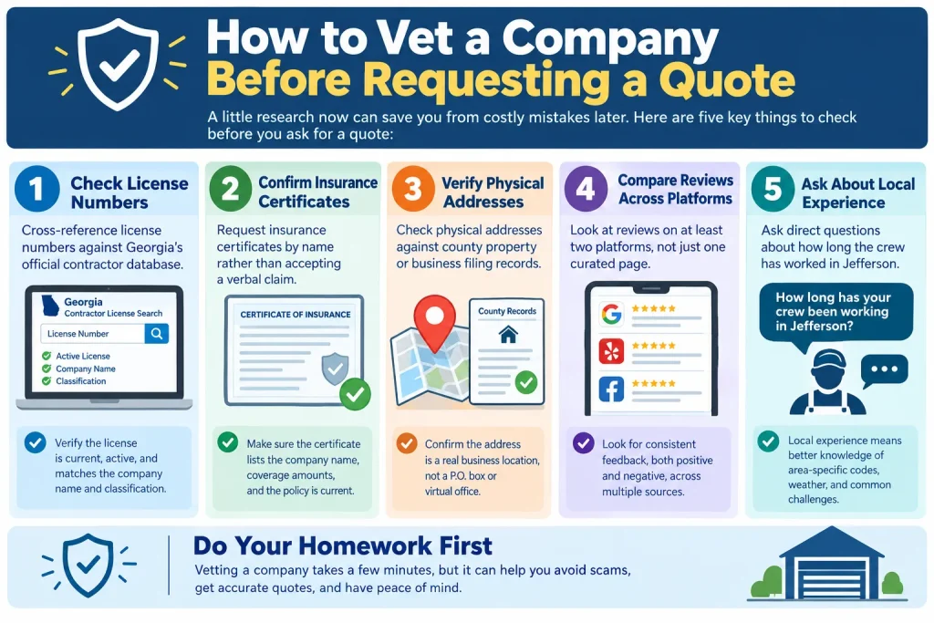 How to Vet a Company Before Requesting a Quote