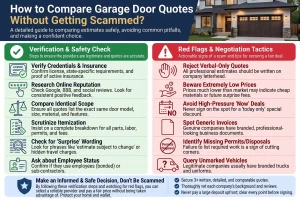 How to Compare Garage Door Quotes Without Getting Scammed