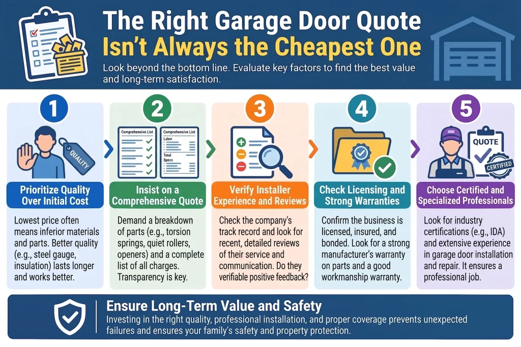 The Right Garage Door Quote Isn't Always the Cheapest One